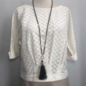 BCBGMAXAZRIA Jayne Top Off White Extra Small Women